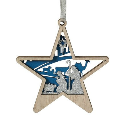 Nativity Star Laser Cut Ornament