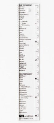Straight-Edge Ruler with Books of the Bible