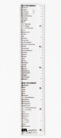 Straight-Edge Ruler with Books of the Bible